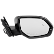 Passenger Side Mirror, Power Adjust, Manual Folding, Heated, Paintable, In-Housing Signal Light, With Memory, No Puddle Light, No Auto-Dimming, With Blind Spot Detection in Glass