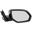 Passenger Side Mirror, Power Adjust, Heated, Manual Folding, Paintable, No Signal Light, No Memory, No Puddle Light, No Auto-Dim, With Blind Spot Detection in Glass