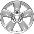 ALY02451U20N Aluminum Silver Wheel, 20 in. X 8 in., 5 x 5.5 in. Bolt Pattern
