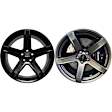 ALY02604U45N Alloy Painted Black Wheel, 20 in. X 9.5 in.