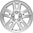 ALY03639U20N Jante Aluminum Silver Wheel - 17 in. X 7.5 in., 5 x 4.5 in. Bolt Pattern, Sold Individually