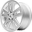 ALY03639U20N Jante Aluminum Silver Wheel - 17 in. X 7.5 in., 5 x 4.5 in. Bolt Pattern, Sold Individually