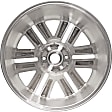 ALY03993U80N Jante Aluminum Polished Wheel - 22 in. X 9.5 in., 6 x 135 mm Bolt Pattern, Sold Individually