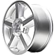 ALY05308U20N Jante Aluminum Silver Wheel - 20 in. X 8.5 in., 6 x 5.5 in. Bolt Pattern, Sold Individually
