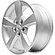 2009 Chevrolet Malibu - Aluminum Silver Wheel, 17 in. x 7 in., 5 x 110 mm Bolt Pattern