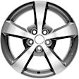 ALY05334U80N Jante Aluminum Polished Wheel - 17 in. X 7 in., 5 x 110 mm Bolt Pattern, Sold Individually
