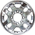 ALY05502U80N Jante Aluminum Polished Wheel - 18 in. X 8 in., 8 x 180 mm Bolt Pattern, Sold Individually