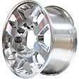 ALY05502U80N Jante Aluminum Polished Wheel - 18 in. X 8 in., 8 x 180 mm Bolt Pattern, Sold Individually