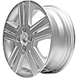 ALY05556U20N Jante Aluminum Silver Wheel - 15 in. X 6 in., 4 x 100 mm Bolt Pattern, Sold Individually