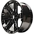 ALY05662U45N Jante Aluminum Painted Black Wheel - 22 in. X 9 in., 6 x 5.5 in. Bolt Pattern, Sold Individually