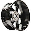 ALY05662U45N Jante Aluminum Painted Black Wheel - 22 in. X 9 in., 6 x 5.5 in. Bolt Pattern, Sold Individually
