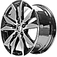 ALY05716U45N Jante Aluminum Painted Black Wheel - 18 in. X 8.5 in., 5 x 115 mm Bolt Pattern, Sold Individually