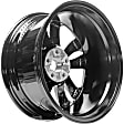 ALY05716U45N Jante Aluminum Painted Black Wheel - 18 in. X 8.5 in., 5 x 115 mm Bolt Pattern, Sold Individually