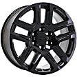 2021 Chevrolet Silverado 1500 - Alloy Painted Black Wheel, 20 in. x 9 in.