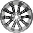 ALY62719U30N Jante Aluminum Charcoal Wheel - 17 in. X 7.5 in., 5 x 4.5 in. Bolt Pattern, Sold Individually