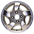ALY63775U10N Jante Aluminum Silver Wheel - 15 in. X 6 in., 4 x 4.5 in. Bolt Pattern, Sold Individually