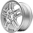 ALY63842U20N Jante Aluminum Silver Wheel - 15 in. X 6 in., 5 x 4.5 in. Bolt Pattern, Sold Individually