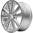 2012 Honda Civic - Aluminum Silver Wheel, ALLOY WHEEL; 16 X 6.5; 10 SPOKE; 5 LUG; 4.5 INCH BP; NEW REPLICA; ALL PAINTED SILVER, 16 in. x 6.5 in., 5 x 114.3 mm Bolt Pattern