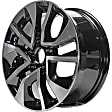 ALY64054U45N Jante Aluminum Painted Black Wheel - 16 in. X 6.5 in., 5 x 4.5 in. Bolt Pattern, Sold Individually