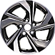 ALY64078U45N Jante Aluminum Painted Black Wheel - 16 in. X 7 in., 5 x 4.5 in. Bolt Pattern, Sold Individually
