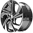 ALY64078U45N Jante Aluminum Painted Black Wheel - 16 in. X 7 in., 5 x 4.5 in. Bolt Pattern, Sold Individually