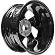 ALY64078U45N Jante Aluminum Painted Black Wheel - 16 in. X 7 in., 5 x 4.5 in. Bolt Pattern, Sold Individually