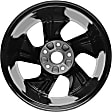 ALY64078U45N Jante Aluminum Painted Black Wheel - 16 in. X 7 in., 5 x 4.5 in. Bolt Pattern, Sold Individually