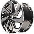 ALY64080U45N Jante Aluminum Painted Black Wheel - 17 in. X 7.5 in., 5 x 4.5 in. Bolt Pattern, Sold Individually