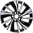 ALY64081U45N Jante Aluminum Painted Black Wheel - 18 in. X 8 in., 5 x 4.5 in. Bolt Pattern, Sold Individually