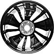 ALY64081U45N Jante Aluminum Painted Black Wheel - 18 in. X 8 in., 5 x 4.5 in. Bolt Pattern, Sold Individually