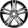 ALY64083U45N Jante Aluminum Painted Black Wheel - 19 in. X 8 in., 5 x 4.5 in. Bolt Pattern, Sold Individually