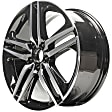ALY64083U45N Jante Aluminum Painted Black Wheel - 19 in. X 8 in., 5 x 4.5 in. Bolt Pattern, Sold Individually