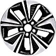 ALY64098U45N Jante Aluminum Painted Black Wheel - 17 in. X 7 in., 5 x 4.5 in. Bolt Pattern, Sold Individually