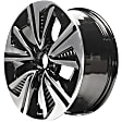 ALY64098U45N Jante Aluminum Painted Black Wheel - 17 in. X 7 in., 5 x 4.5 in. Bolt Pattern, Sold Individually
