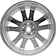 ALY64958U20N Jante Aluminum Silver Wheel - 19 in. X 7.5 in., 5 x 114 mm Bolt Pattern, Sold Individually