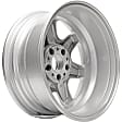 Jante Aluminum Silver Wheel - 16 in. X 7 in., 5 x 112 mm Bolt Pattern, Sold Individually