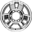 ALY69346U10N Jante Aluminum Silver Wheel - 15 in. X 7 in., 6 x 5.5 in. Bolt Pattern, Sold Individually