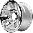 ALY69346U10N Jante Aluminum Silver Wheel - 15 in. X 7 in., 6 x 5.5 in. Bolt Pattern, Sold Individually