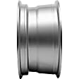 ALY69346U10N Jante Aluminum Silver Wheel - 15 in. X 7 in., 6 x 5.5 in. Bolt Pattern, Sold Individually
