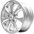ALY69495U20N Jante Aluminum Silver Wheel - 16 in. X 6.5 in., 5 x 4.5 in. Bolt Pattern, Sold Individually