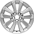 2009 Toyota Corolla - Aluminum Silver Wheel, Sedan, 16 in. x 6.5 in., 5 x 100 mm Bolt Pattern