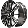 ALY69621U30N Jante Aluminum Charcoal Wheel - 17 in. X 7 in., 5 x 100 mm Bolt Pattern, Sold Individually