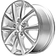 2016 Volkswagen Jetta - Aluminum Silver Wheel, Factory Replacement (Associated Hollander Numbers: 70006; 70008); OE: 1K0-601-025-CQ-828, 16 in. x 6.5 in., 5 x 112 mm Bolt Pattern