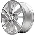 2016 Kia Optima - Aluminum Wheel, silver; Painted; 16x6.5; Bolt Circle: 5 on 115mm; 10 Spoke, 16 in. x 6.5 in., 5 x 115 mm Bolt Pattern