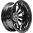 ALY75152U45N Jante Aluminum Painted Black Wheel - 17 in. X 7 in., 5 x 100 mm Bolt Pattern, Sold Individually