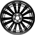 ALY75152U45N Jante Aluminum Painted Black Wheel - 17 in. X 7 in., 5 x 100 mm Bolt Pattern, Sold Individually