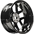 ALY75201U45N Jante Aluminum Painted Black Wheel - 18 in. X 7.5 in., 5 x 114 mm Bolt Pattern, Sold Individually