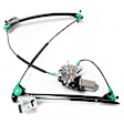 Front, Driver Side Power Window Regulator, With Motor