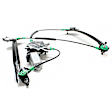 Front, Driver Side Power Window Regulator, With Motor