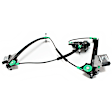 Front, Driver Side Power Window Regulator, With Motor